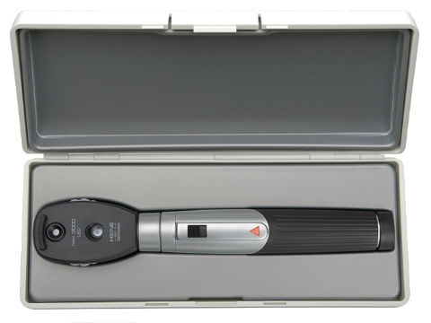 Офтальмоскоп Heine Mini 3000 LED; рукоятка Mini 3000 батареечная; твердый кейс, арт. D-885.21.021